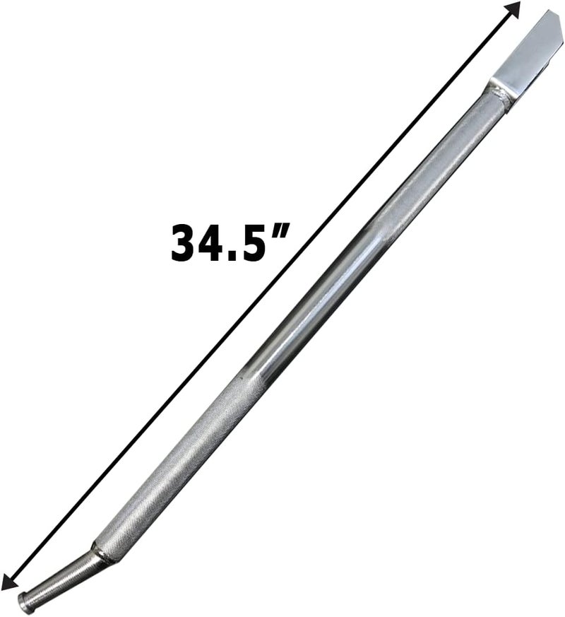 Boxer Chrome Combination Winch Bar with Rounded Head, Steel Bar Non-Slip Grip, Square End – for Flatbed Trailer Winches and Chain Binders - 35” - Image 5